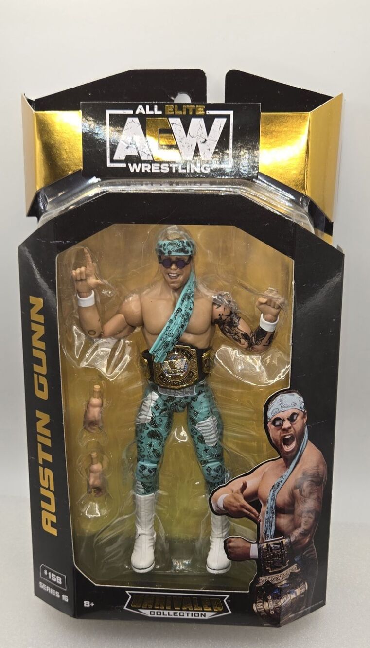 AEW Unrivaled Series 16 Austin Gunn #158 Signed Action Figure